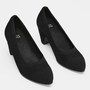 Eileen Fisher KISS STRETCH KNIT PUMP - Black